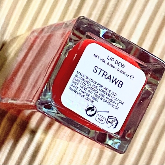 VIEVE LIP DEW LIP OIL STRAWB FULL SIZE 6ml - Picture 2 of 2